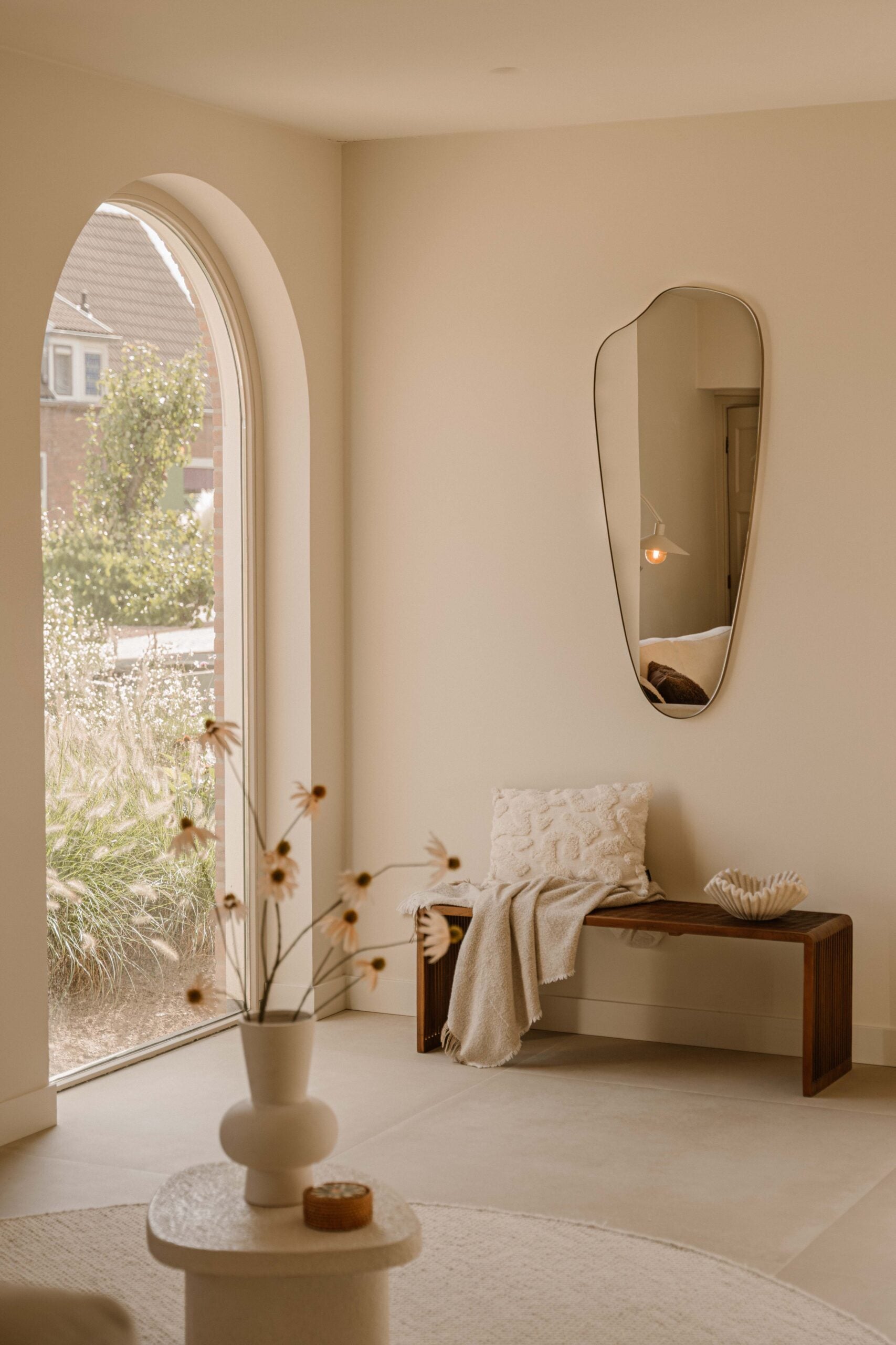 Spiegel Ollie | Bronzen organische spiegel | 120 x 50 cm | Indore Home