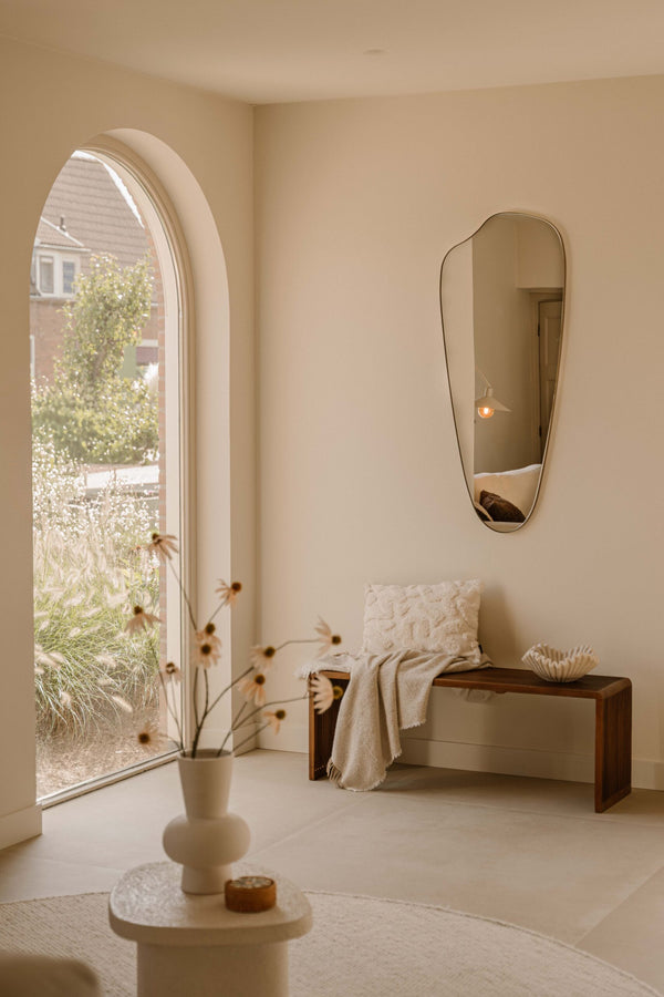 Spiegel Ollie | Bronzen organische spiegel | 120 x 50 cm | Indore Home