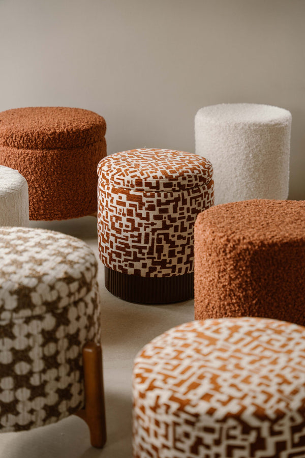 Indore Home - Suus - Pouf - Ottoman - Terra