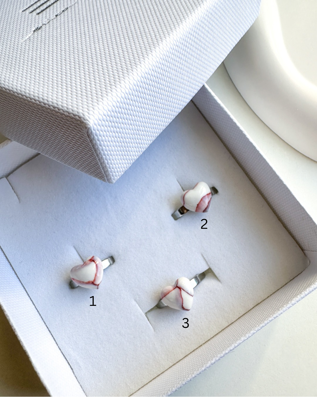 Marble Heart | Burgundy