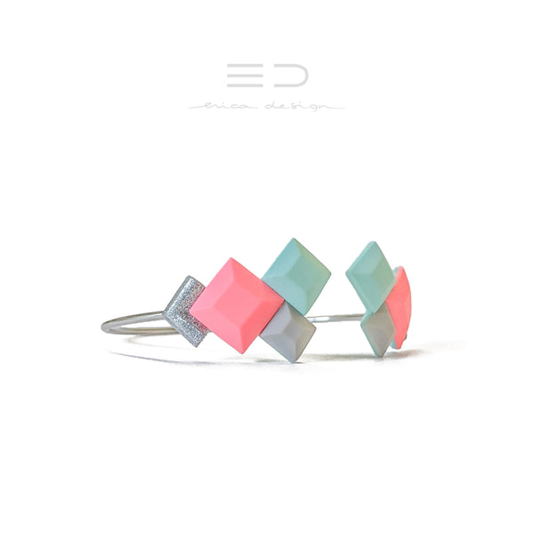 EXPANSION | gray - mint - coral - silver