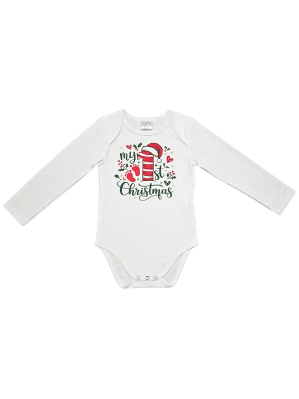 Long Sleeve Bodysuit - My 1st Christmas