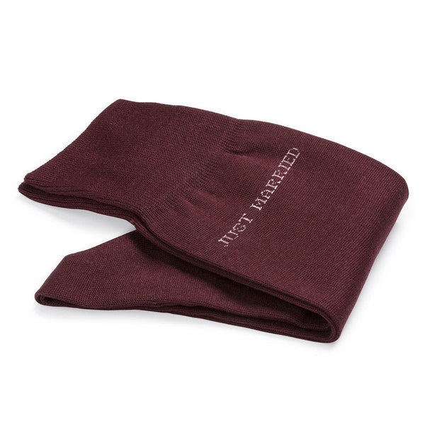 Cotton Men's Socks Just Married | Wine