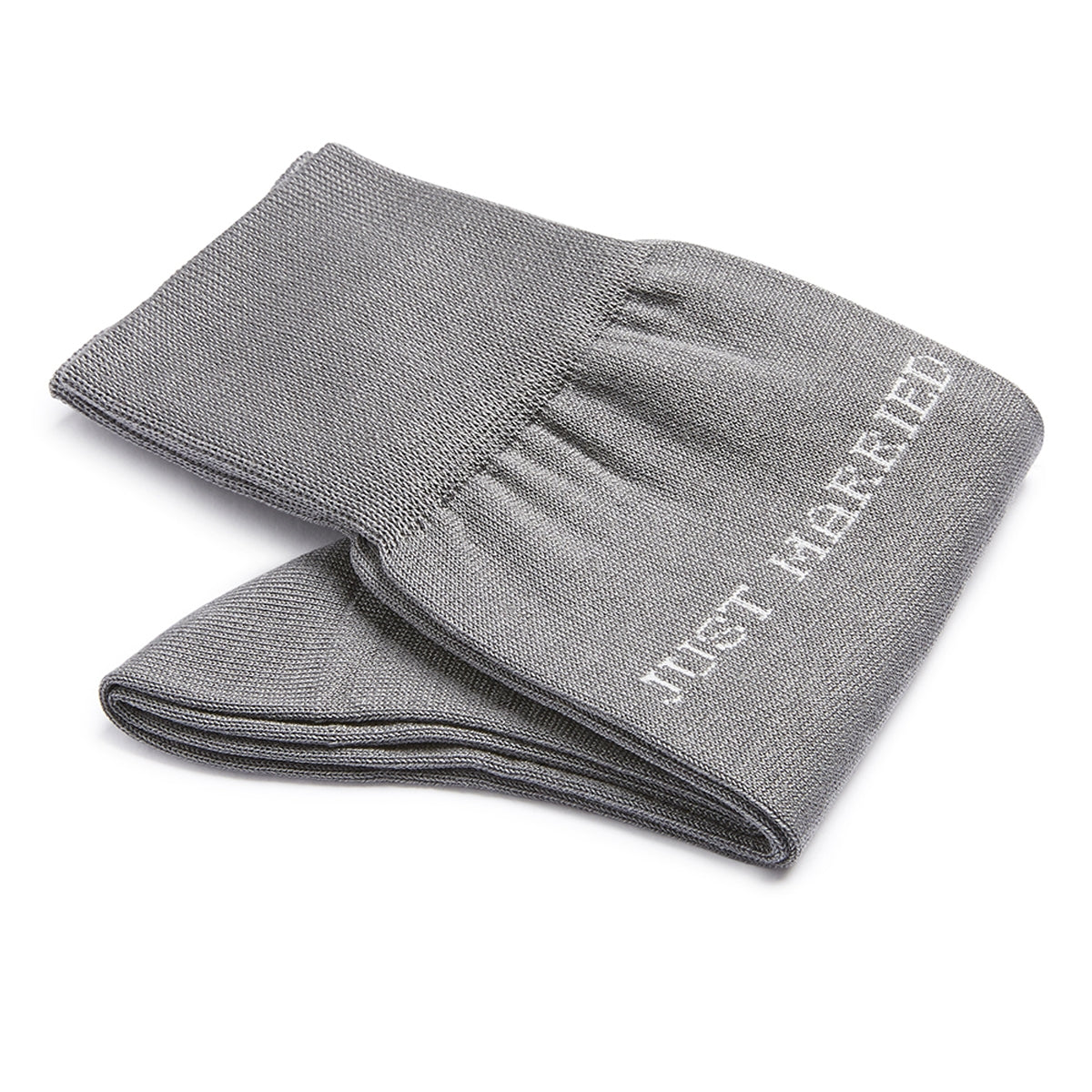 Cotton Men's Socks Just Married | Mid Grey