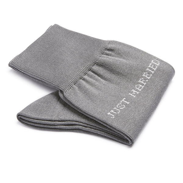 Cotton Men's Socks Just Married | Mid Grey