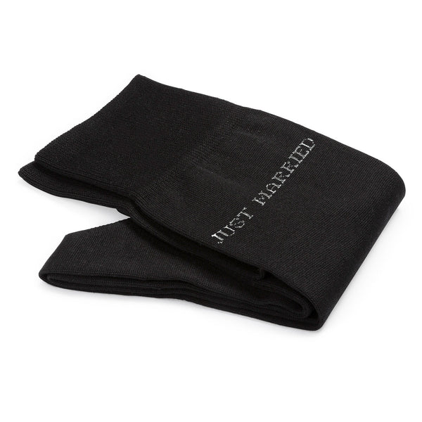 Cotton Men's Socks – Just Married | Black