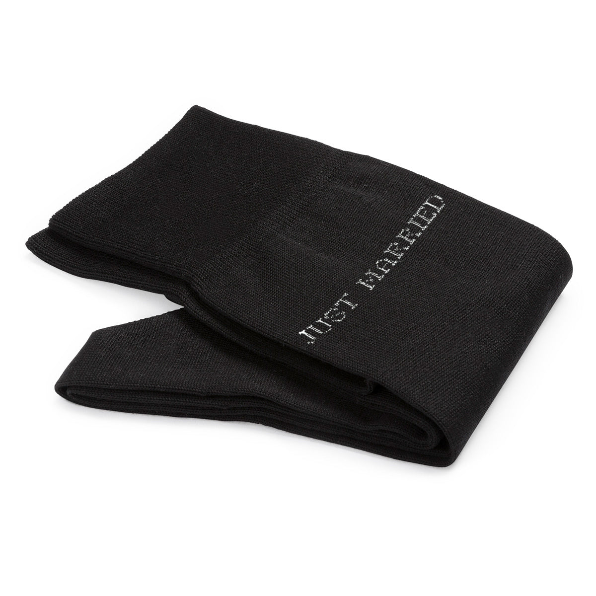 Chaussettes en coton pour hommes – Just Married | Noir