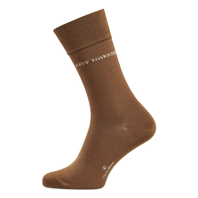 Calze da uomo in cotone – Sposato da poco | Cognac