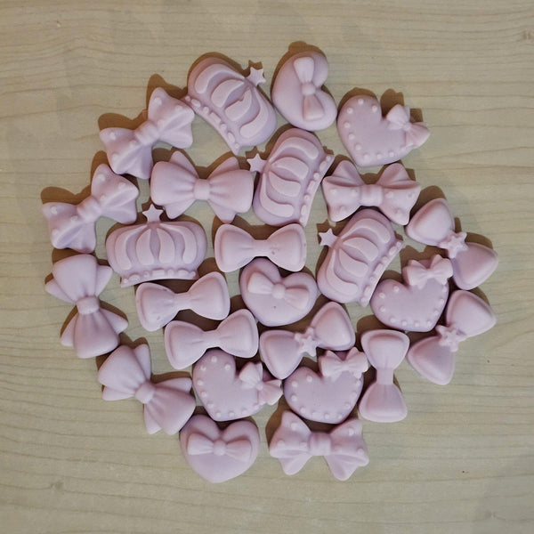 Velvet Cream Peony ribbon mix, 3 pcs