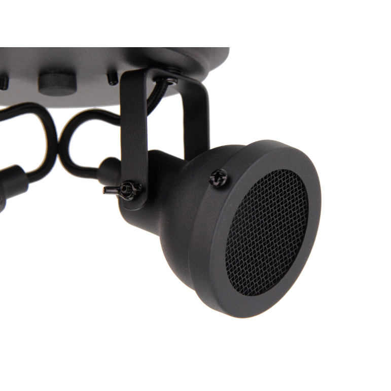 Chericoni Nero spotlight – 2 lights – Ø8 cm – GU10 – Black