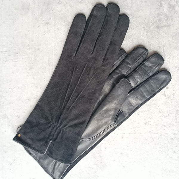 Combined women's gloves with elastic