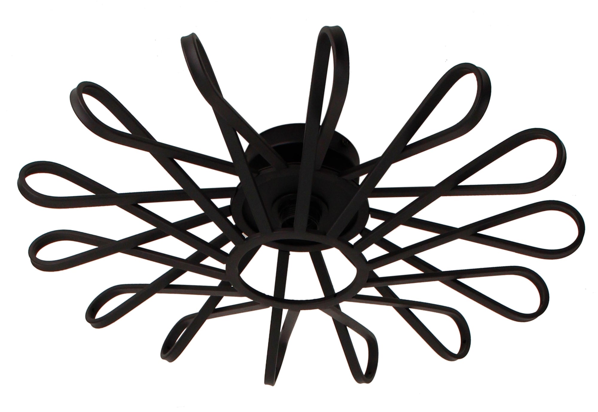 Chericoni Arco plafondlamp, 56 cm diameter, eigentijds design in zwart, ideaal voor stijlvolle interieurverlichting.