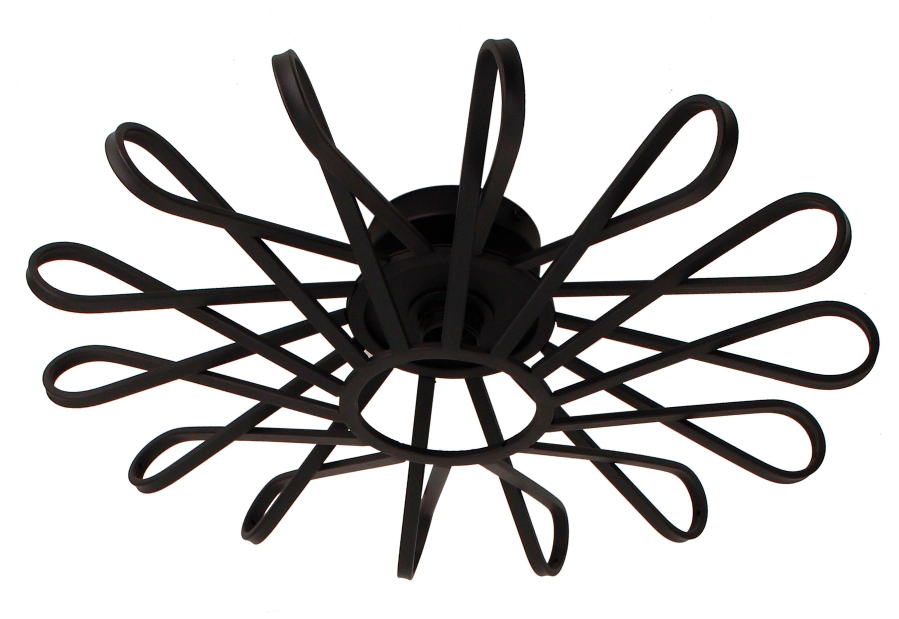 Chericoni Arco plafondlamp, 56 cm diameter, eigentijds design in zwart, ideaal voor stijlvolle interieurverlichting.