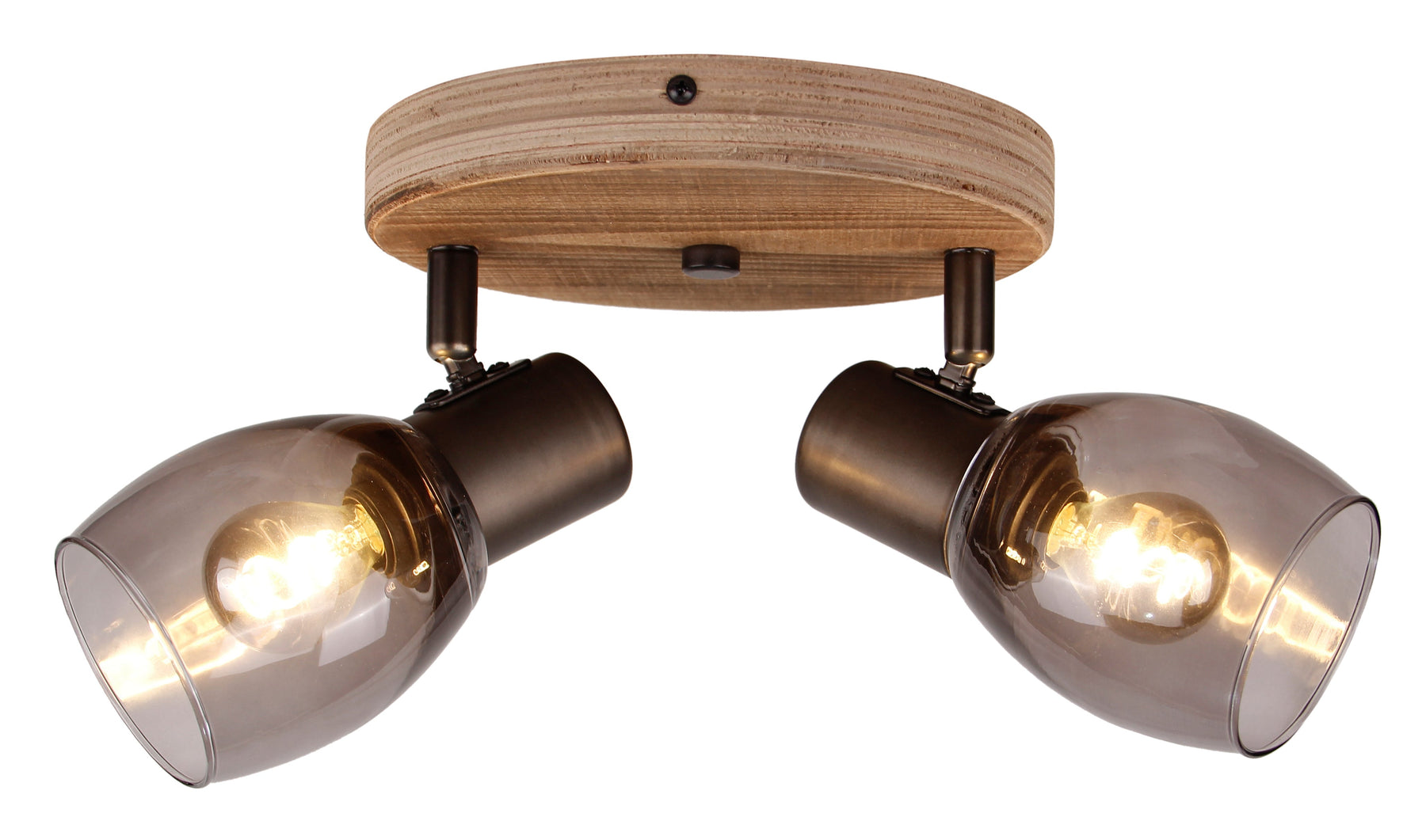 Chericoni Sylvie Ceiling Spotlight – 2-bulb – E14 – Bronze – Glass