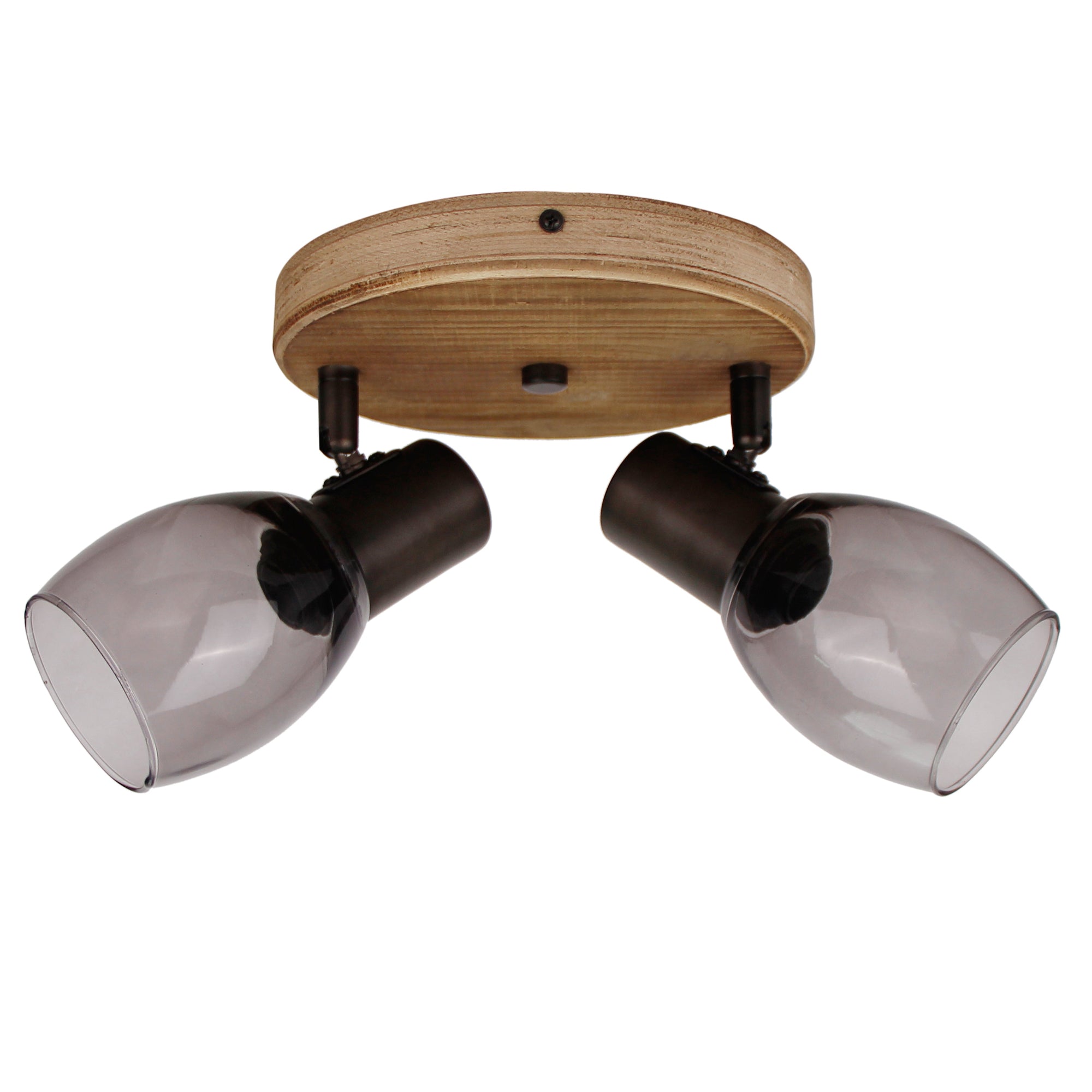 Chericoni Sylvie Ceiling Spotlight – 2-bulb – E14 – Bronze – Glass