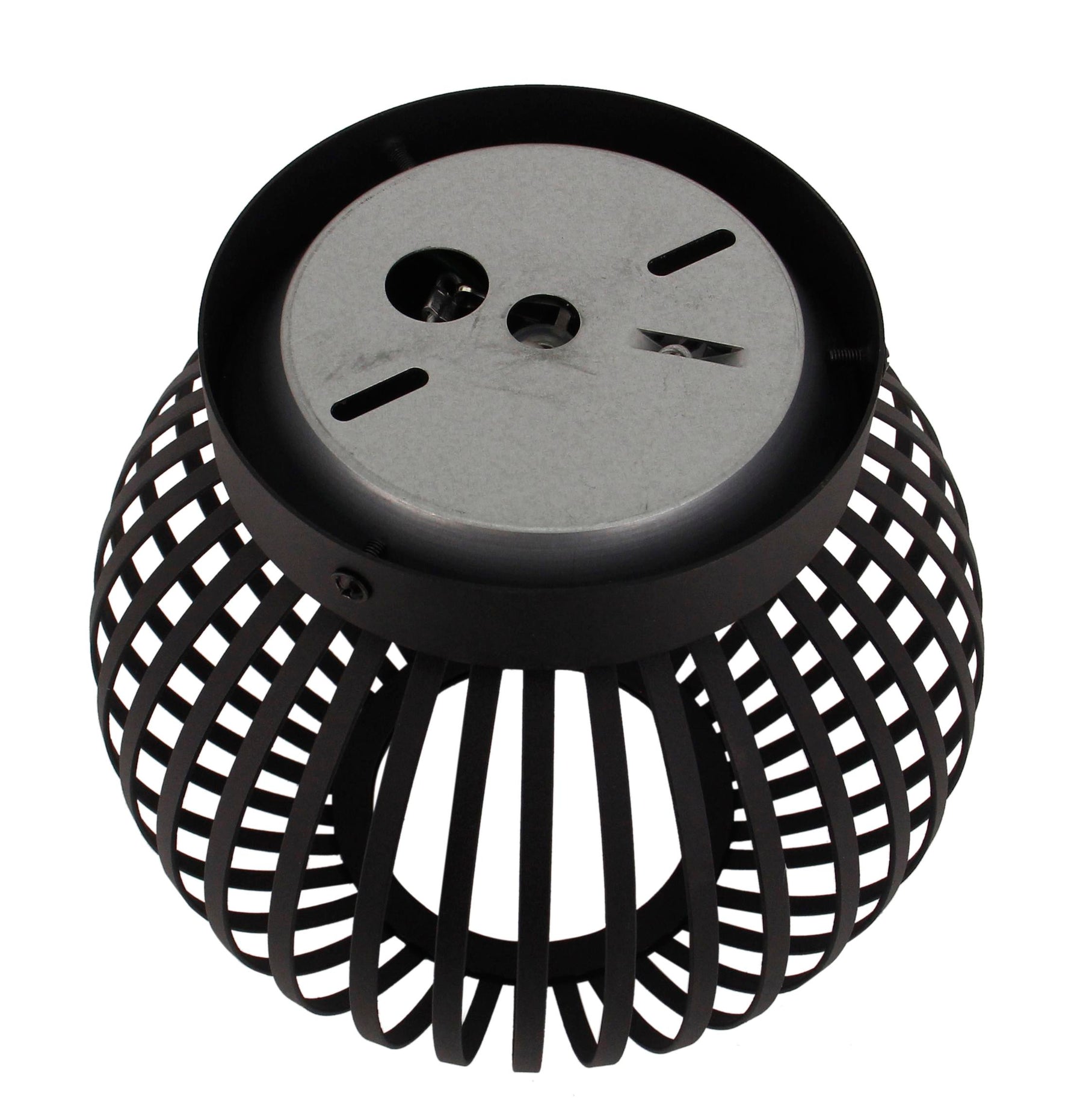 Chericoni Curvato plafondlamp, Ø20 cm, zwart, 1-lichts, modern design, geschikt voor diverse interieurstijlen.