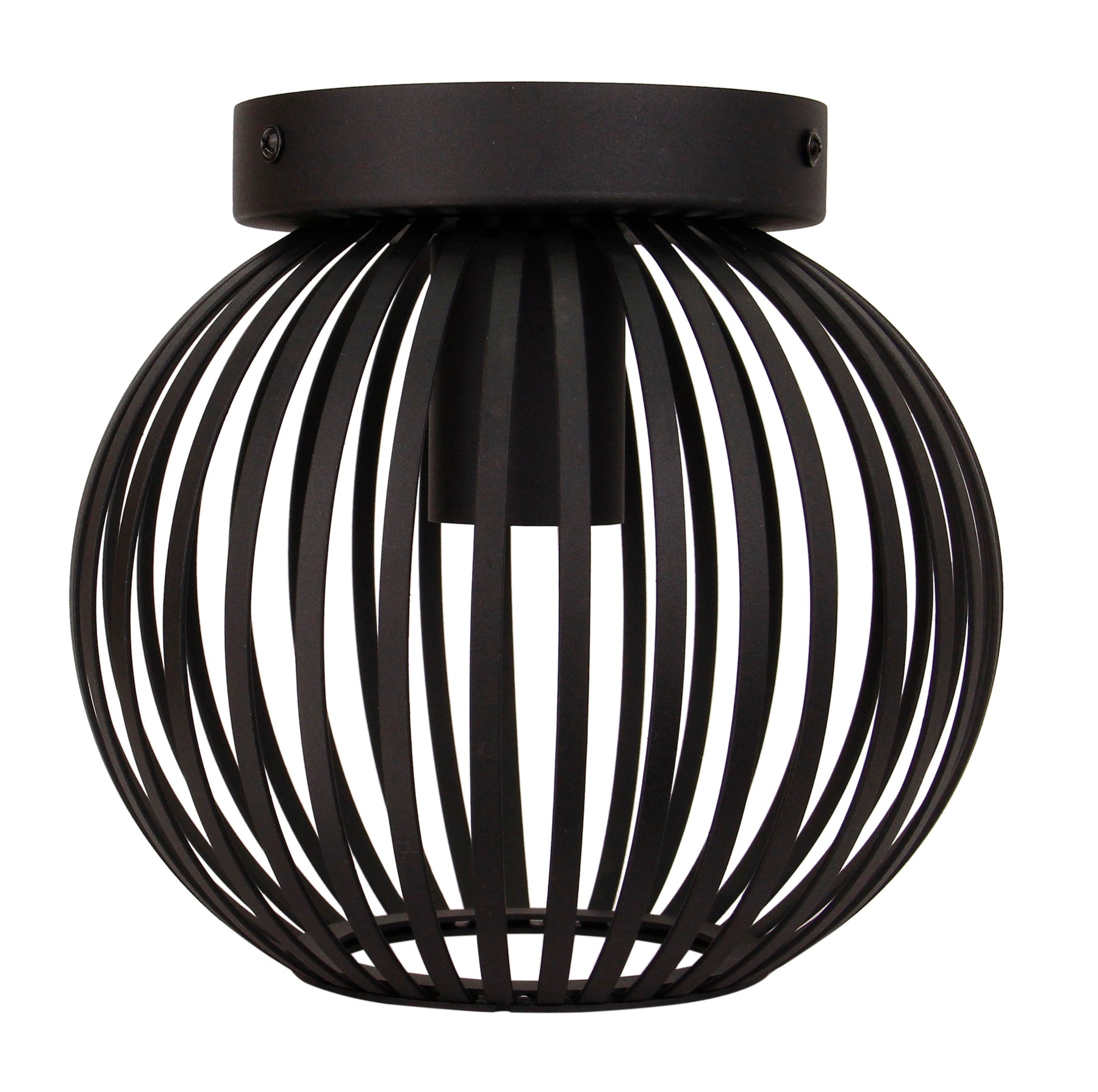 Chericoni Curvato plafondlamp, Ø20 cm, zwart, 1-lichts, modern design, geschikt voor diverse interieurstijlen.