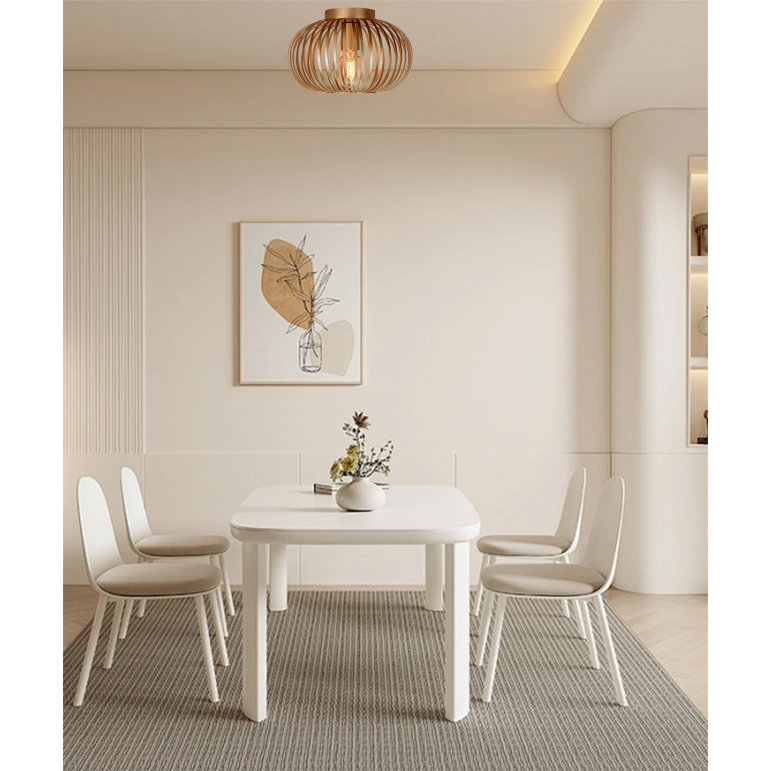 Elegante Chericoni Curvato Deckenlampe, Ø30 cm, 1-flammig, E27, in edlem Gold für stilvolle Raumgestaltung.