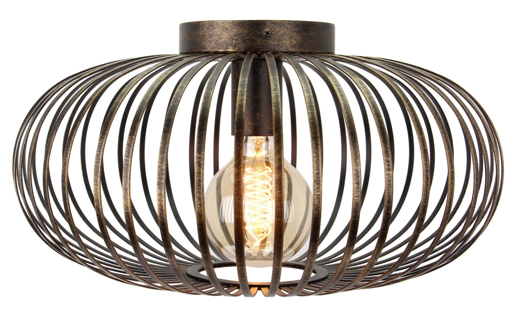 Chericoni Curvato plafondlamp brons, met een elegante en moderne uitstraling, geschikt voor sfeervolle verlichting in diverse interieurs.