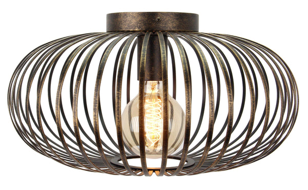 Chericoni Curvato plafondlamp brons, met een elegante en moderne uitstraling, geschikt voor sfeervolle verlichting in diverse interieurs.