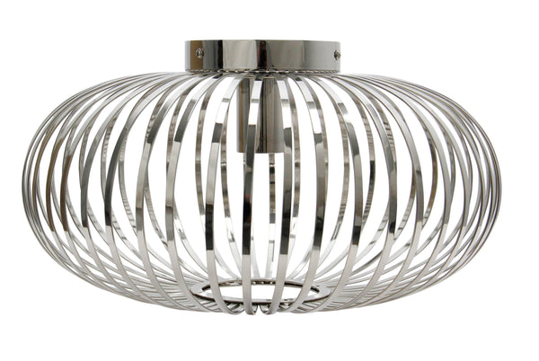 Chericoni Curvato plafondlamp chroom, stijlvolle lamp met E27 fitting, modern design, ideaal voor diverse interieurstijlen.