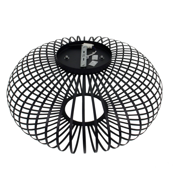 Die schwarze Chericoni Curvato Deckenleuchte, Ø75 cm, 1-flammig, E27, setzt elegante Akzente in modernen Interieurs.