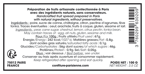 Chestnut Pear Gift Box The Santa Claus Jar