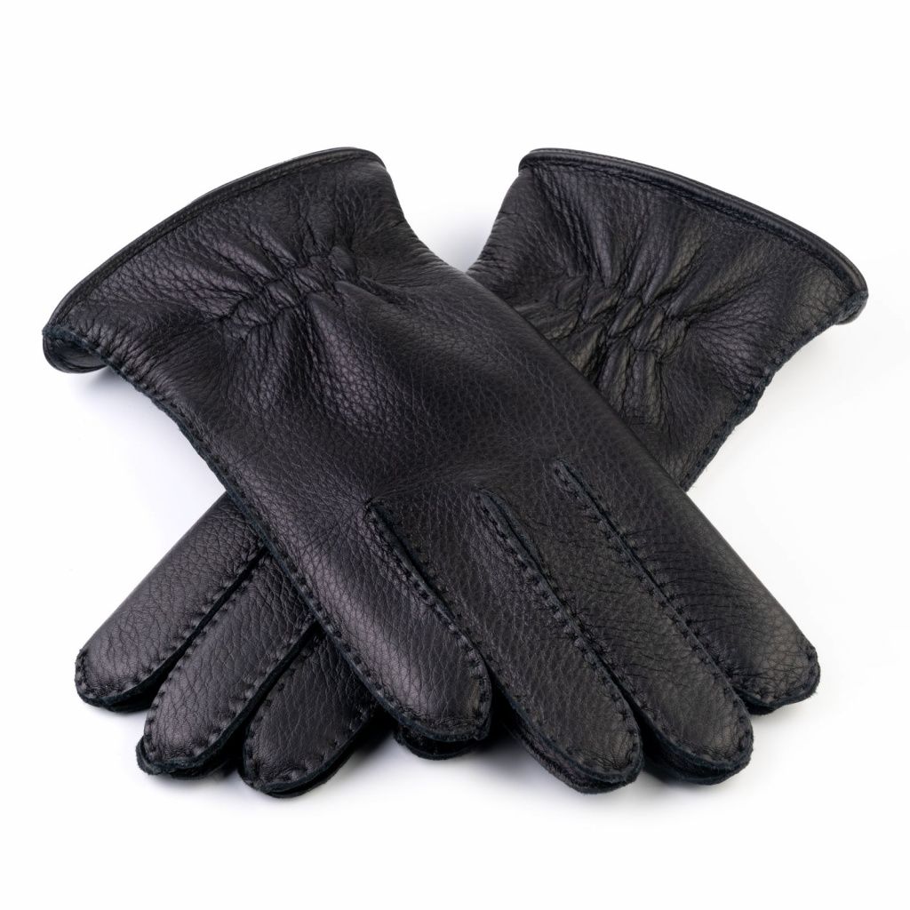Handmade Men's Gloves from American Deerskin with Cashmere