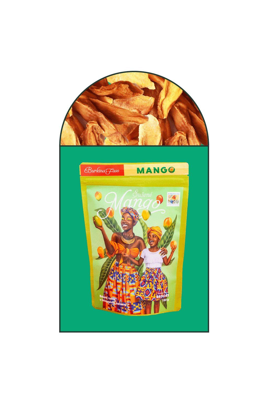 Prémiová sušená mango odrůda: Brooks 150g