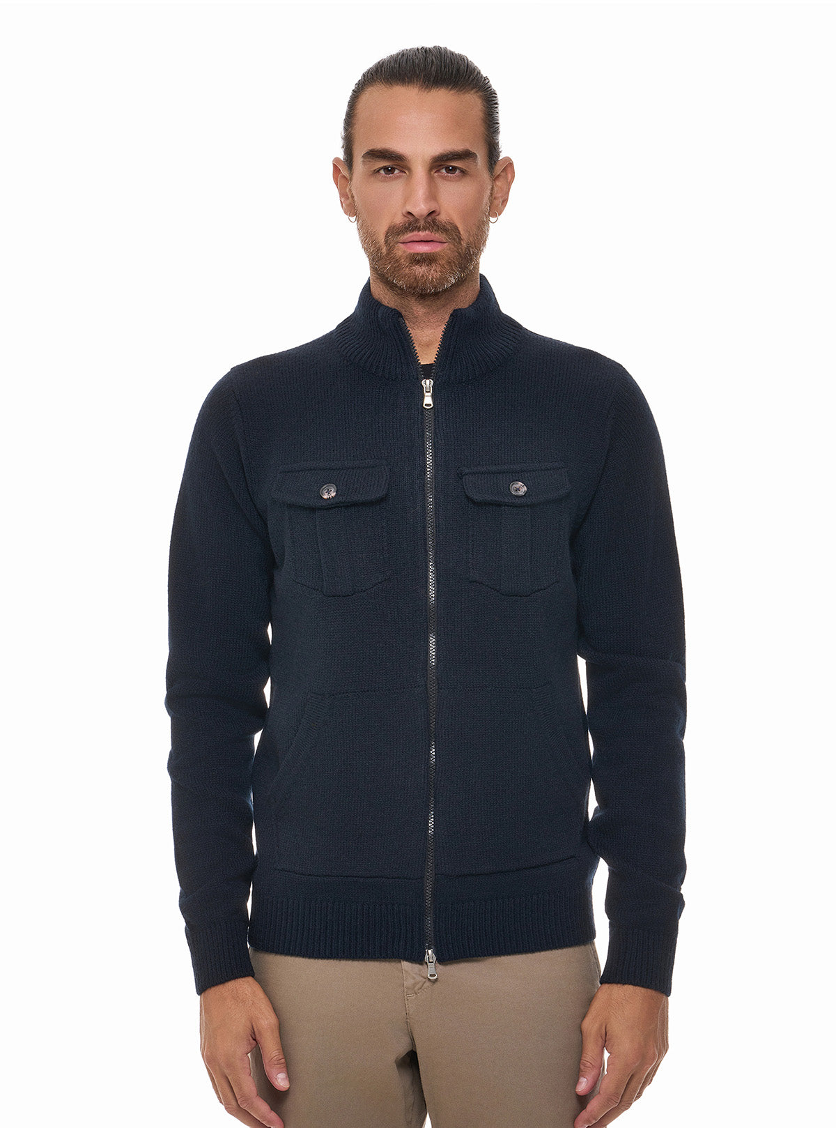 JACKET WITH ZIP AND POCKETS