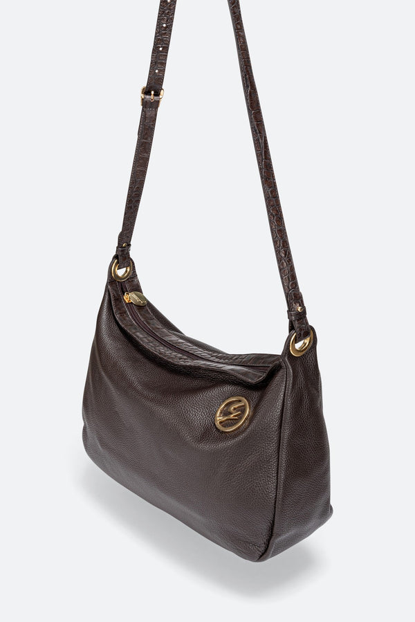 Bolso de Hombro de Cuero Genuino