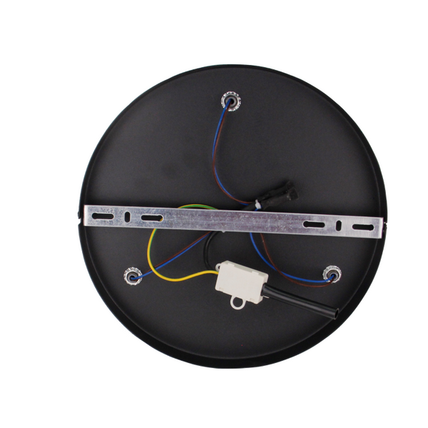 Chericoni Basic Deckenlampe, Ø28 cm, schwarz, 3-flammig, E27, flexibel in drei Höhen montierbar.