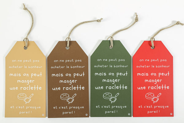 Sign with message eat a raclette