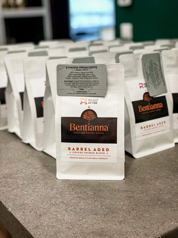 Káva zrající v sudech BENTIANNA - 100% Arabica Káva Balení: 200g