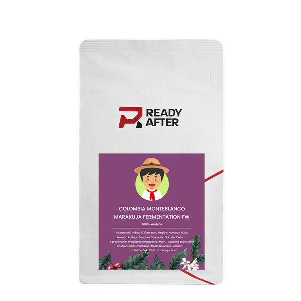 Kolumbie Monteblanco Maracuja Prodlužovaná Fermentace - 100% Arabica Káva Balení: 200g