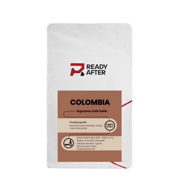 Kolumbijská Supremo Café Sofia Washed - 100% Arabica Káva Balení: 200g
