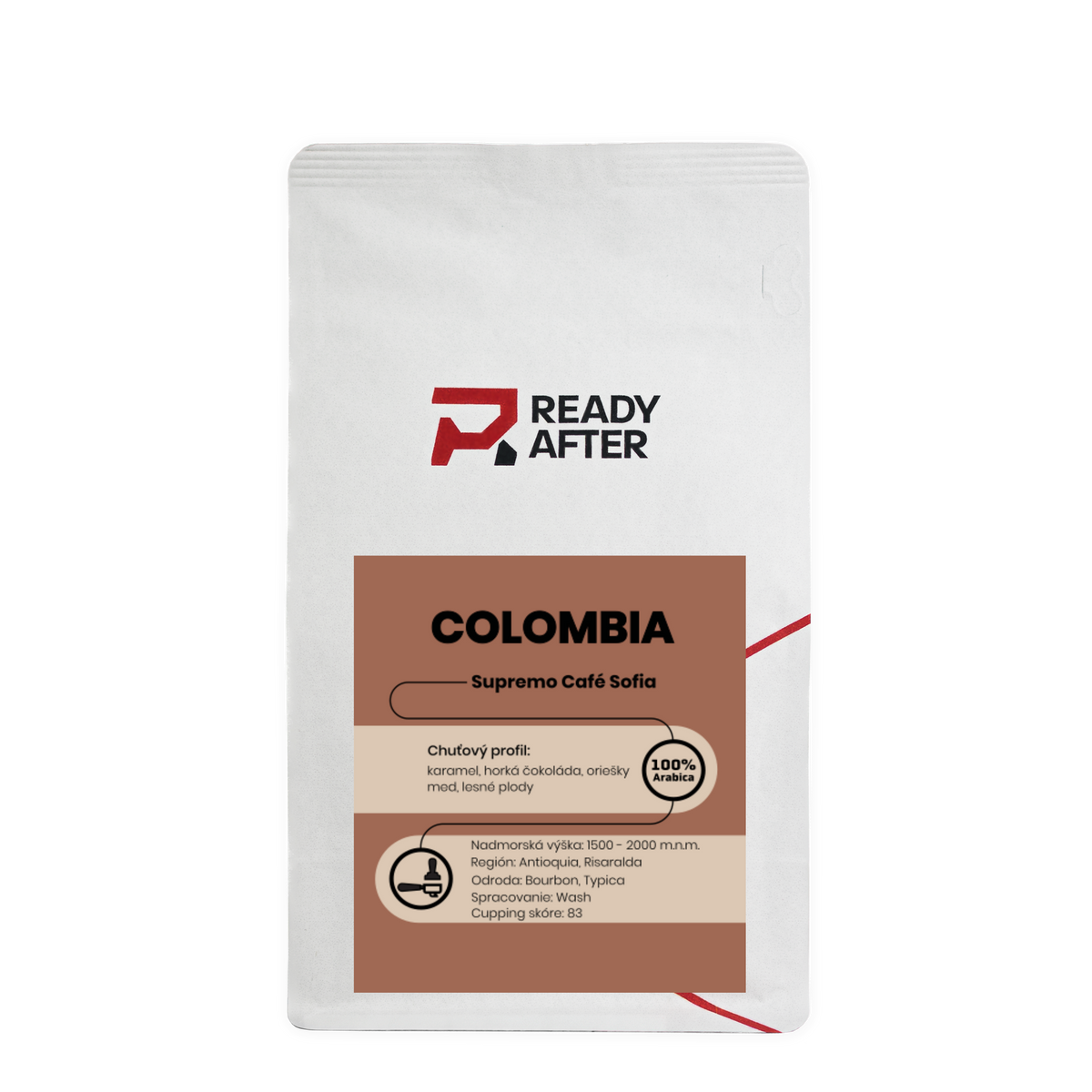 Colombia Supremo Café Sofia Washed - 100% Arabica Coffee Packaging: 500g