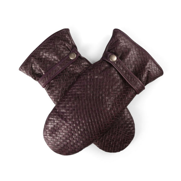 Women's Mittens with Pattern and Rabbit Lining