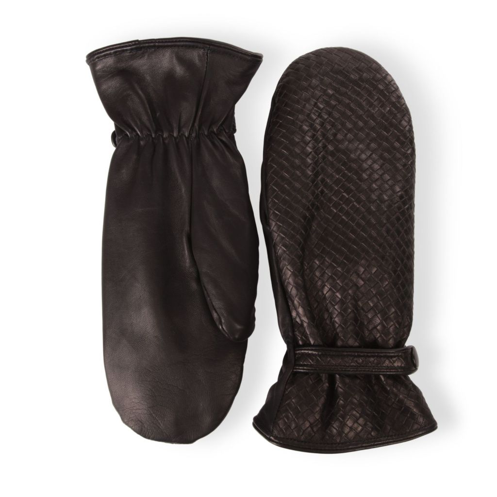 Women's Mittens with Pattern and Rabbit Lining