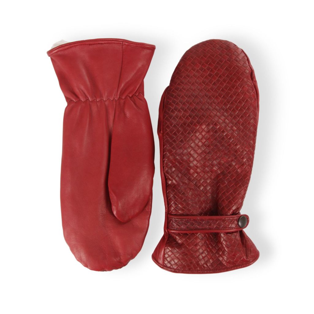 Women's Mittens with Pattern and Rabbit Lining