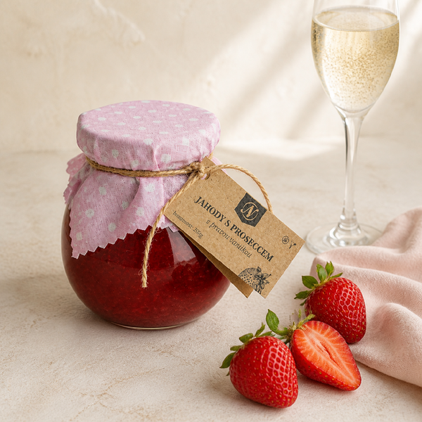 Jahody s proseccem a pravou vanilkou 130 g / 250 g