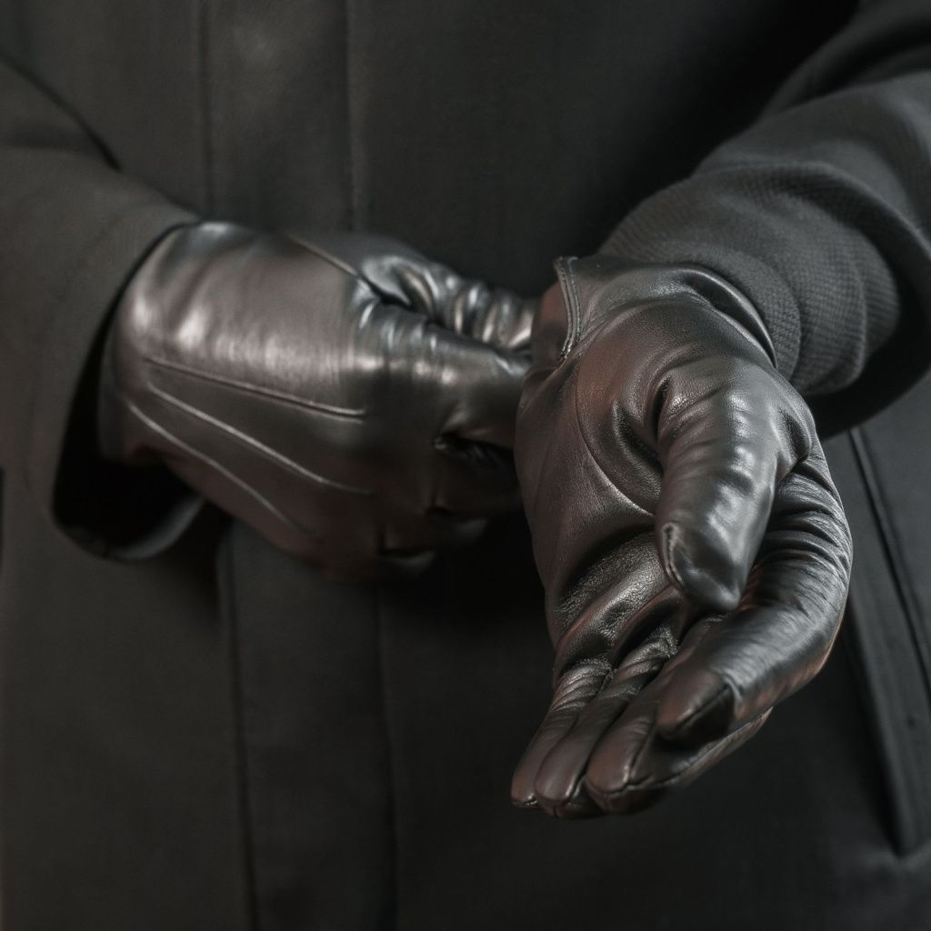 Elegant Men's Winter Gloves with a Palm Vent