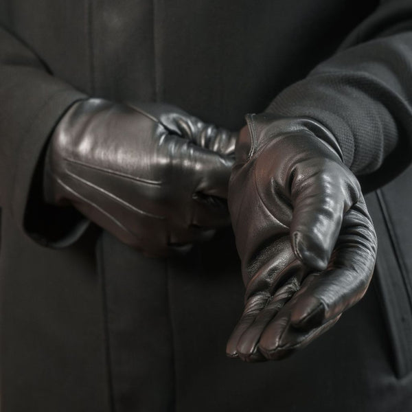 Elegant Men's Winter Gloves with a Palm Vent