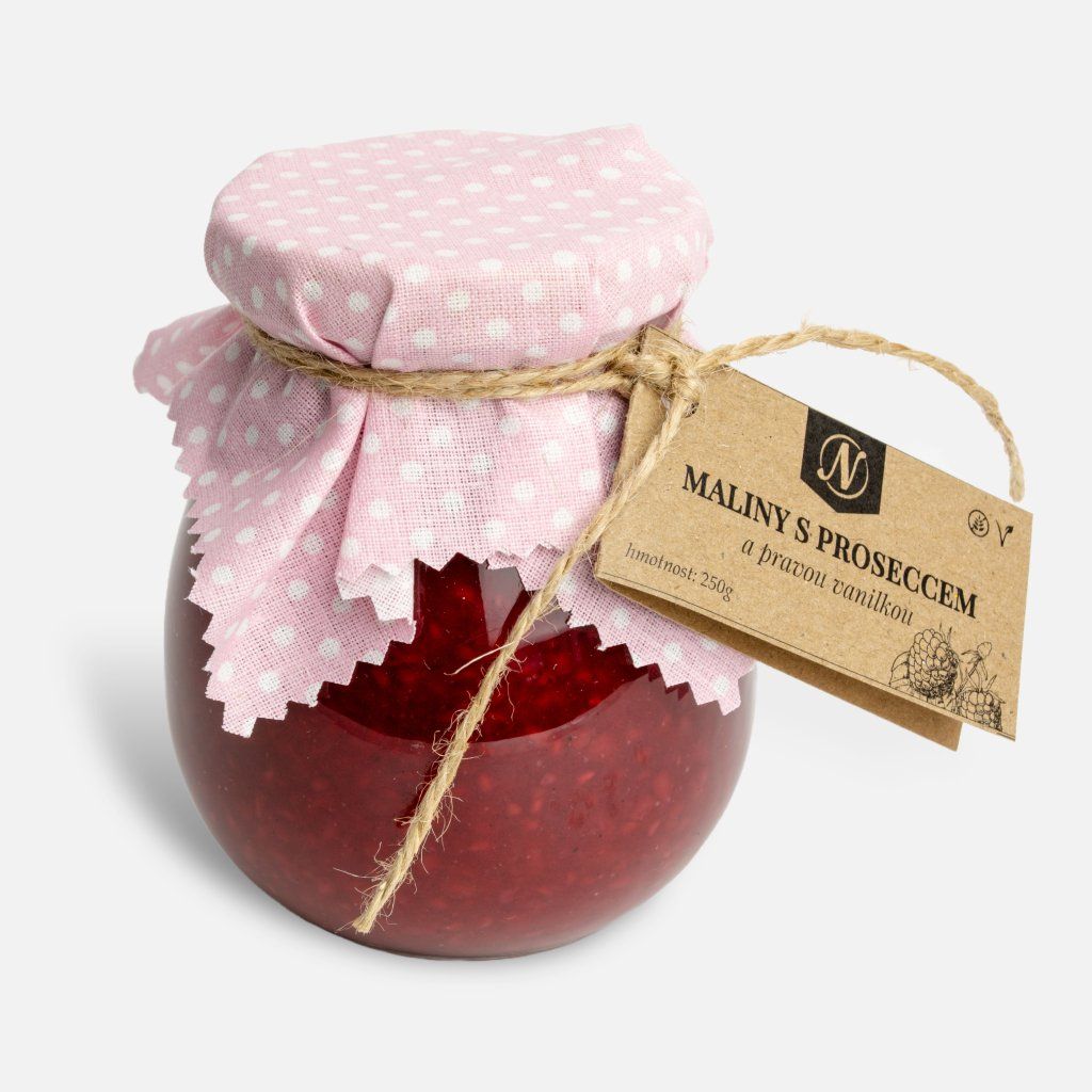 Raspberries with Prosecco and Real Vanilla 130 g / 250 g