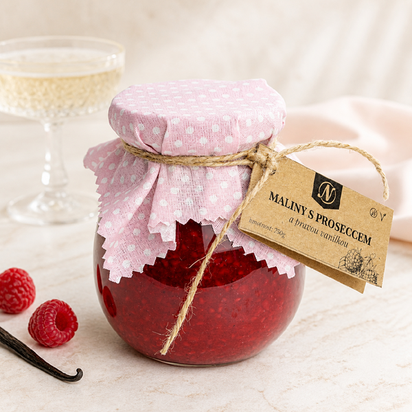 Maliny s proseccem a pravou vanilkou 130 g / 250 g