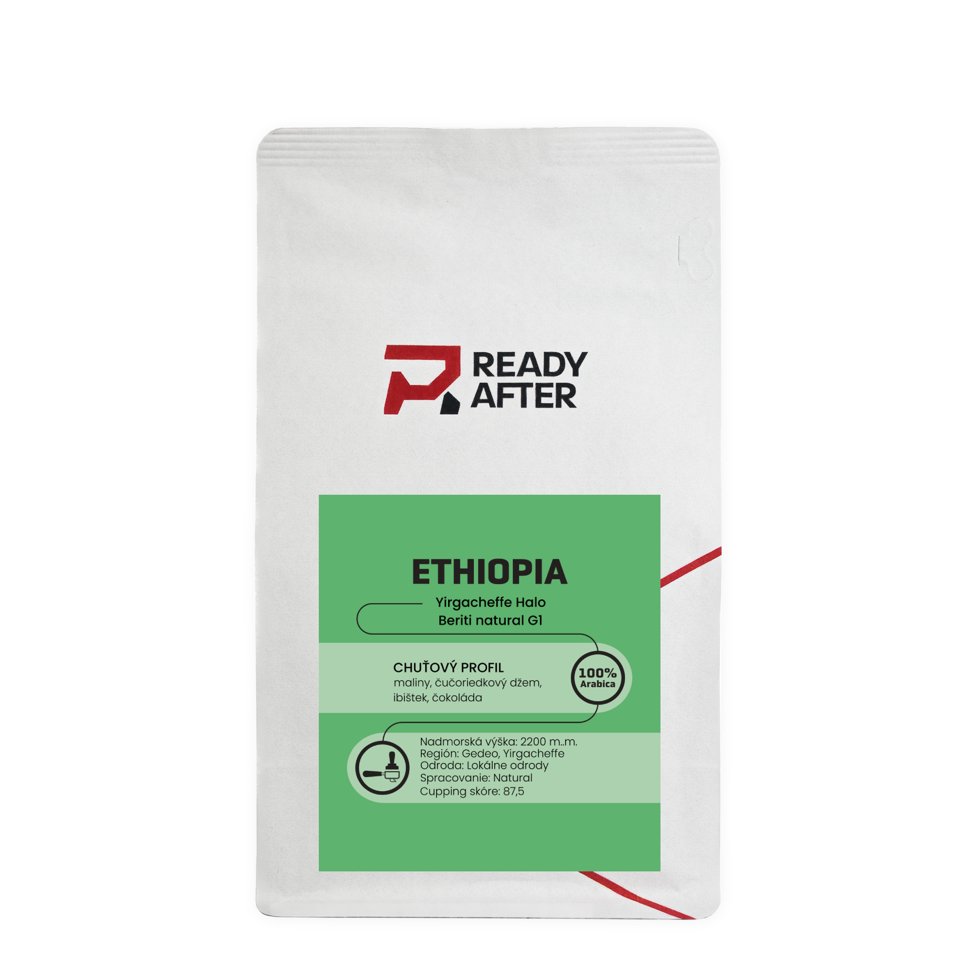 Etiopie Halo Beriti Yirgacheffe Gr.1 Natural - 100% Arabica Káva Balení: 200g