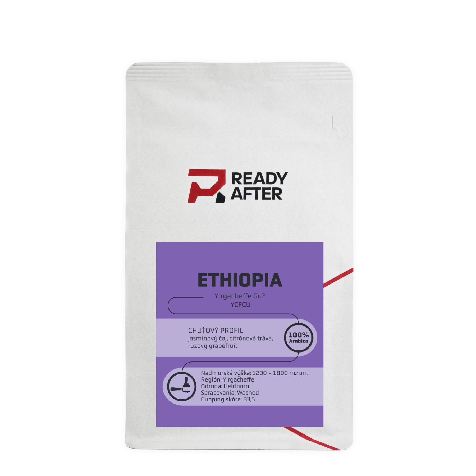 Ethiopia Yirgacheffe Gr.2 YCFCU - 100% Arabica Coffee Packaging: 1000g