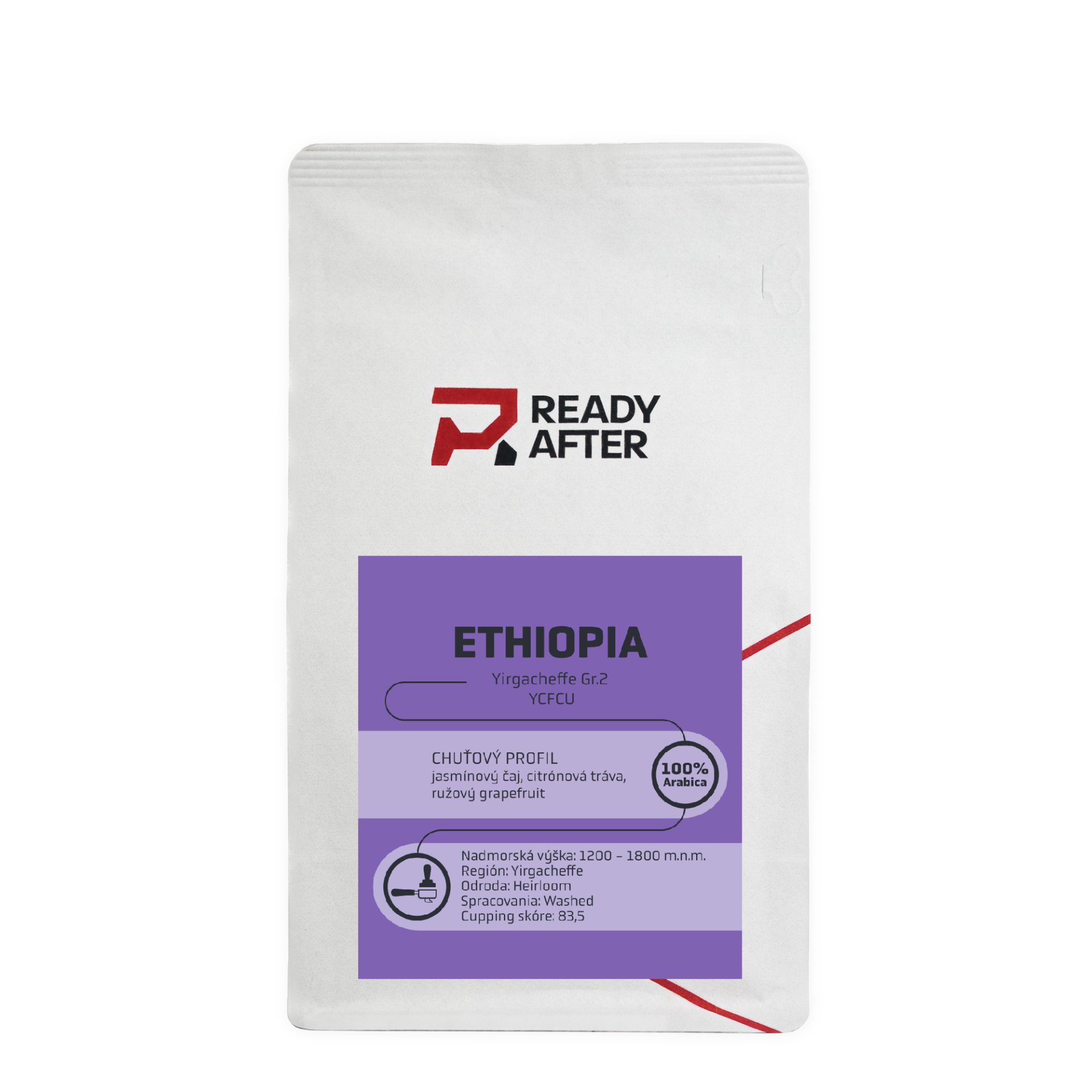 Ethiopia Yirgacheffe Gr.2 YCFCU - káva 100% Arabica Balenie: 500g