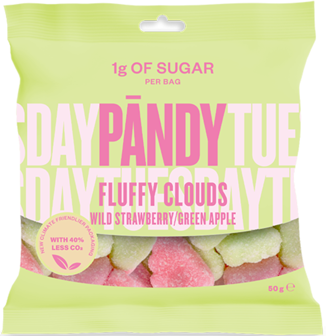 PANDY CANDY - Gummy Candies with No Added Sugar Flavor: FLUFFY CLOUDS