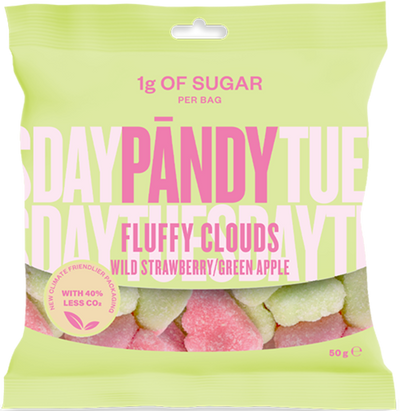 PANDY CANDY - Gummy Candies with No Added Sugar Flavor: FLUFFY CLOUDS